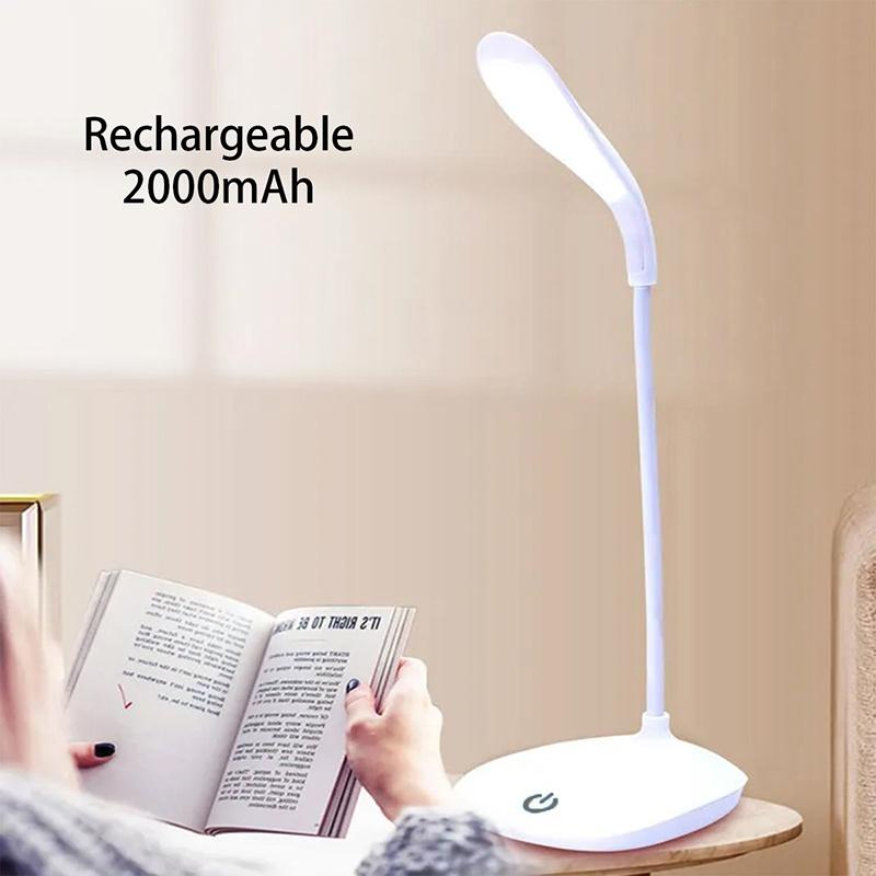USB Charging LED Lamp Touch Dimmer Lamp Rechargeable Lighting Eye Lamp Protection Room Night Light Bedroom Office Reading Lamps