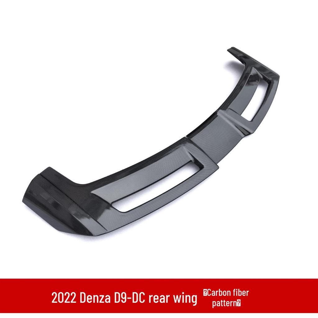 2022 BYD Denza D9 MC Style Small Body Kit: Front Splitter, Lip, Rear Spoiler, Lip, Side Skirt, Roof Spoiler.