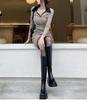 Fashion Platform Women Knight Long Boots Fashion Warm Fur Shoes Autumn Winter Square Heels Ladies Knee High Booties