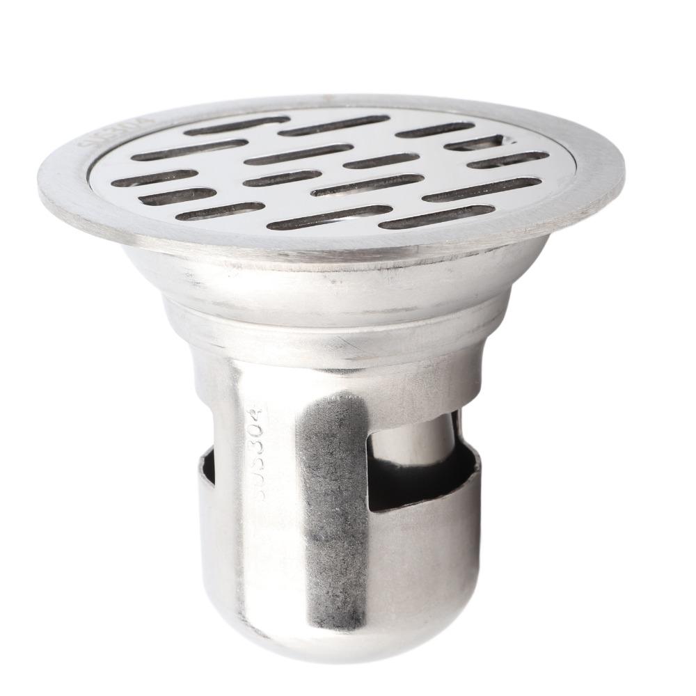 Fits 50mm / 1.97in Pipe Floor Drain Round Shower Floor Drain Floor Waste Drain  Floor Drainage