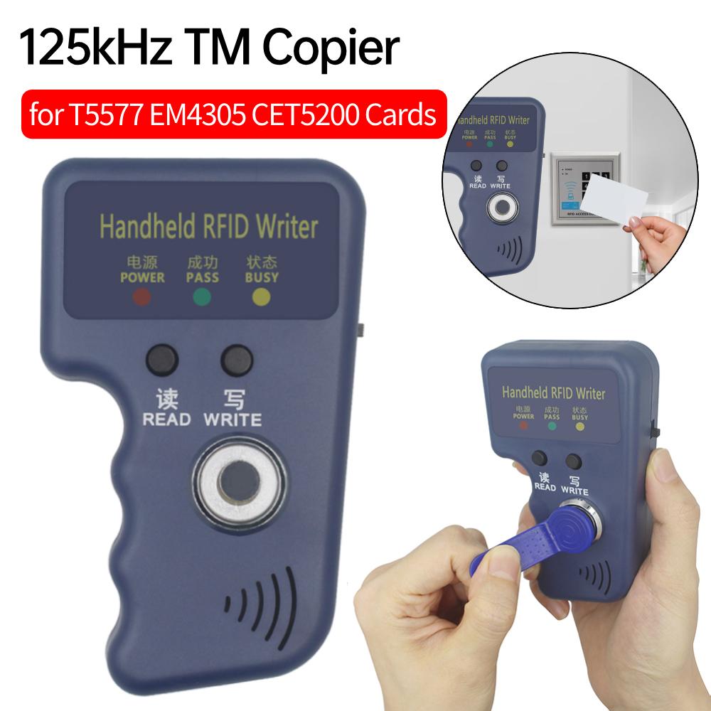 1/2Pcs RW1990 Handle Card Duplicator 125kHz TM Copier Access Card Reader for T5577 EM4305 CET5200 TM Chip Cards RFID Duplicator