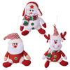 Santa Pendant Reindeer Hanging Pendant Christmas Tree Decorations Desktop Ornaments For Home Party Indoor Holiday