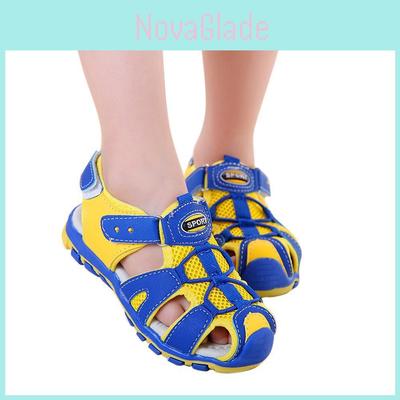 Durable Baby Boy Girl Closed Toe Summer Sandals For Beach And Outdoor Play