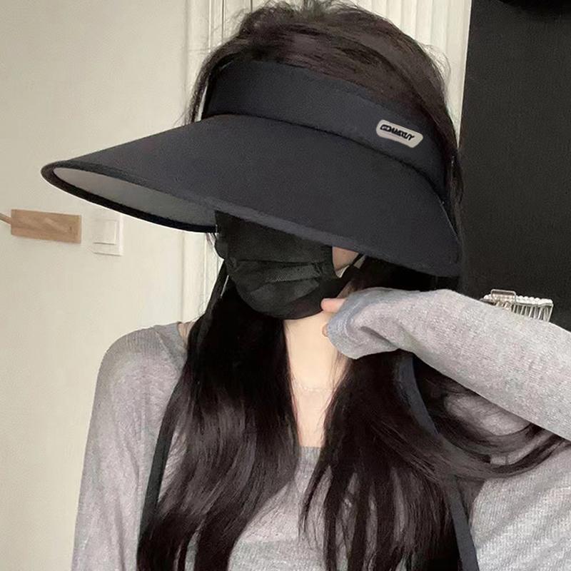Women'S Summer  Outdoor Wide-Brimmed Ice Silk Sunshade Hat Vent Hat Breathable Sun Hat