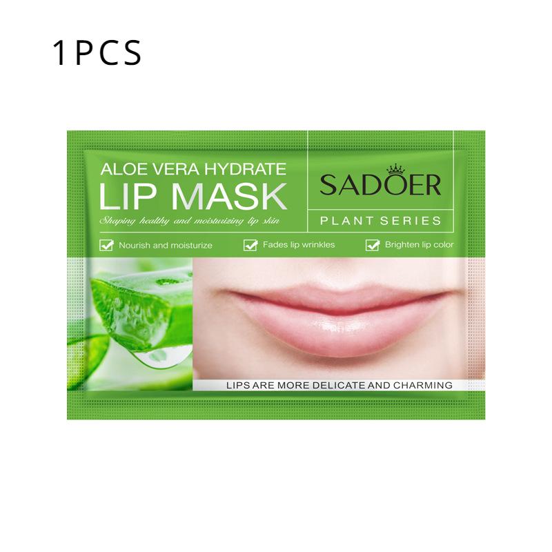 

SADOER Aloe Vera Увлажняющая маска для губ Предотвращение потрескавшихся губ Маска для губ 1pcs