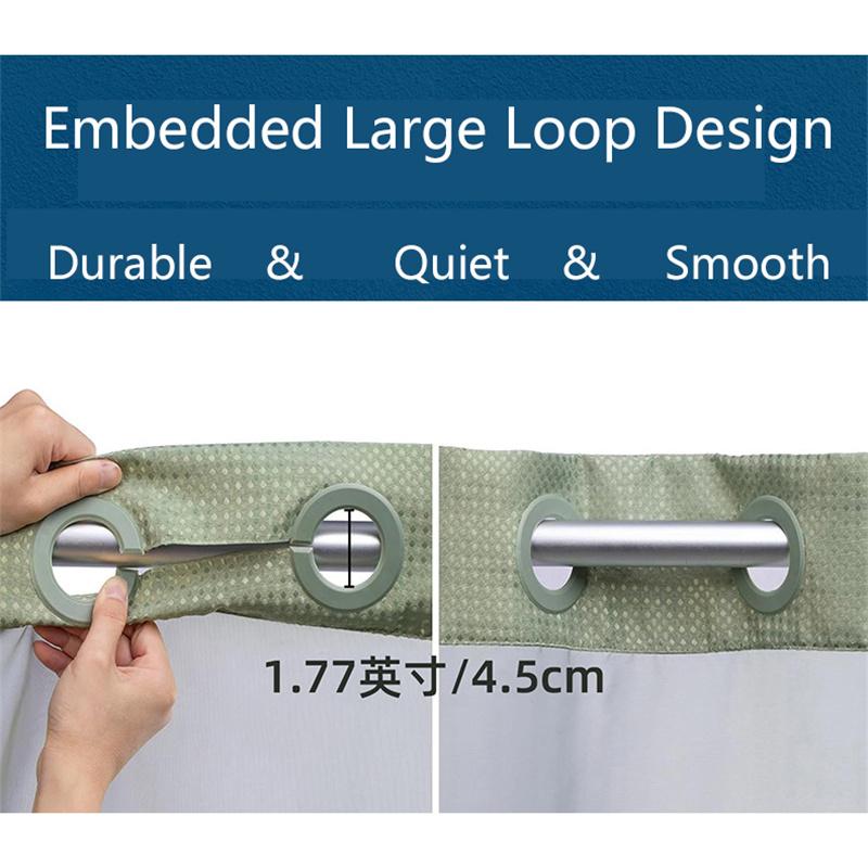 Dwuwarstwowa poliestrowa wodoodporna i odporna na pleśń tkanina łazienkowa zasłona prysznicowa