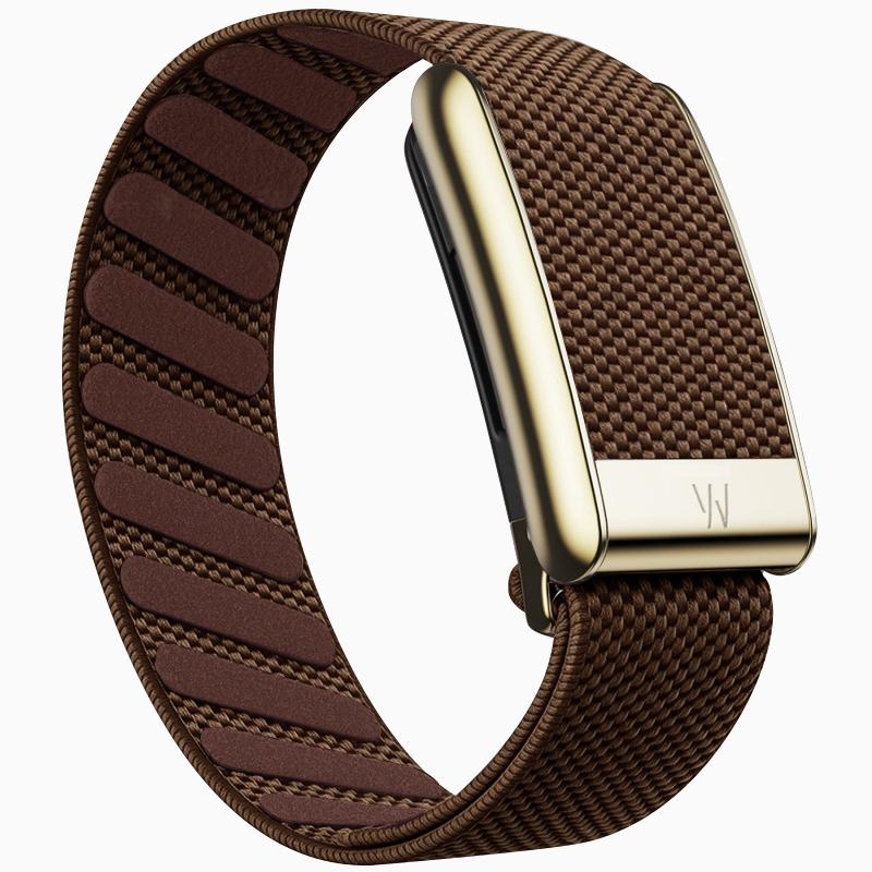 Suitable for Whoop 5.0 Wristband Strap, Nylon Woven Elastic MG Sports Replacement Wristband with Bright Silver U-Shaped Metal