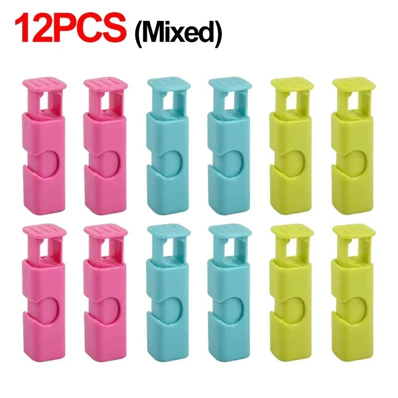 Food Sealing Bag Clip Reusable Fresh Food Storage Tools Plastic Sealer Clamp Snack Bread Seal Bag Home Kitchen Storage Clips