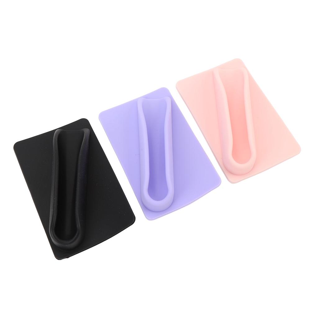 3pcs Lipstick Phone Holder Silicone Lip Holder Portable Lip Gloss Sleeve with Adhesive Backing for Cell Phone