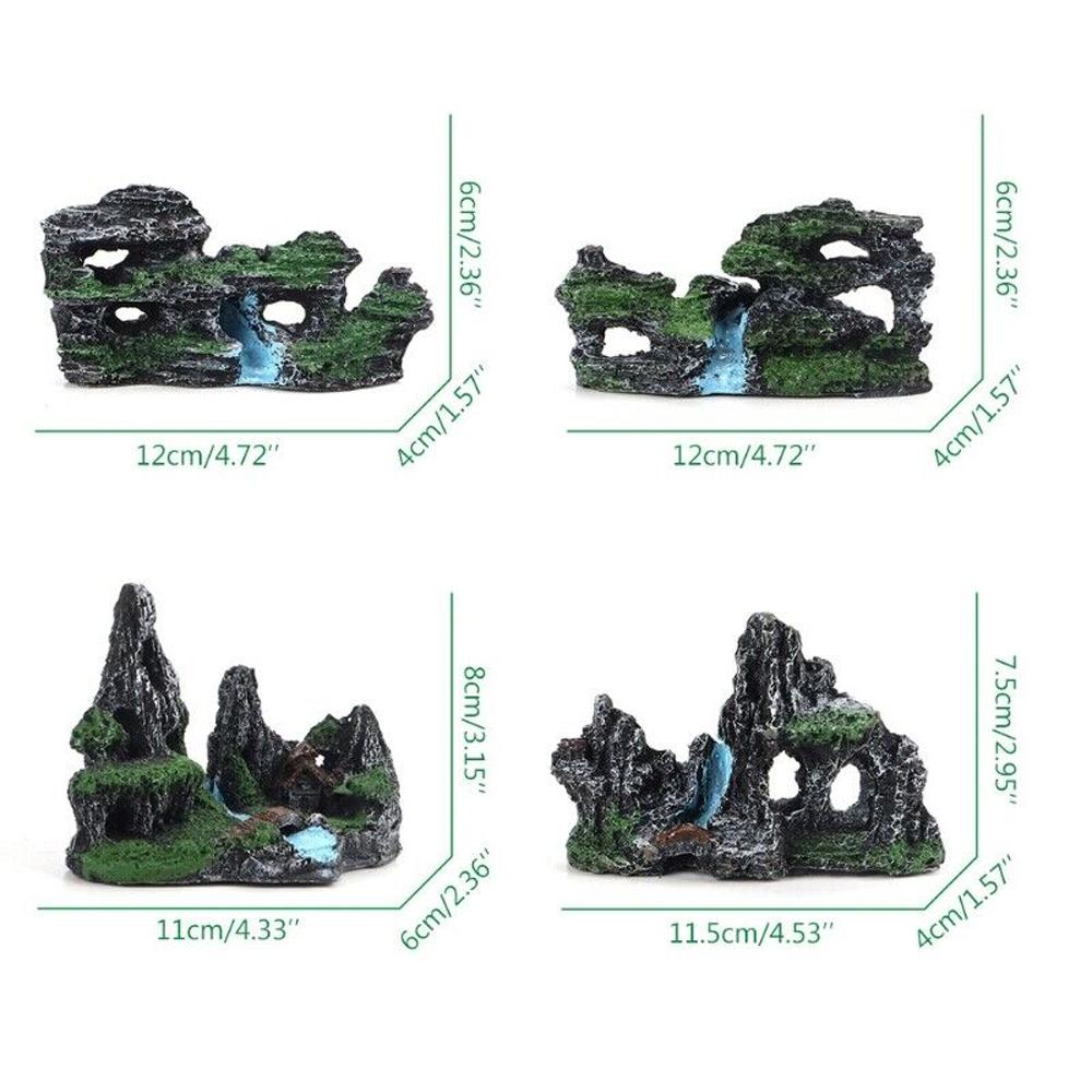 

1 PC Random Style Creative Fish Tank Decoration Landscaping Resin Rockery Aquarium Resin Rockery Home Crafts Ornament