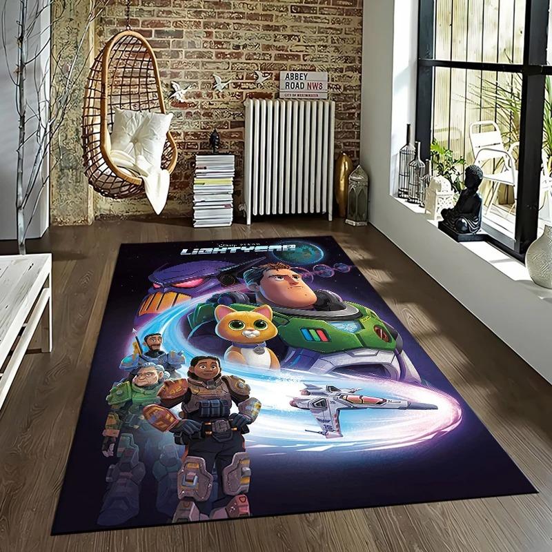 1 vnt. animacinių filmų „Lightyear“ raštu kilimai Miegamojo žaidimų kilimėliai Miegamojo dekoravimo kilimėlis Svetainės kilimas Ropojimo kilimėlis Kalėdinė dovana Kilimas Potdemiel