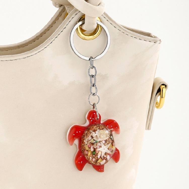 Sturdy Resin Turtles Keychain Lovely Animal Decoration for Keys Purse Backpack Accessories