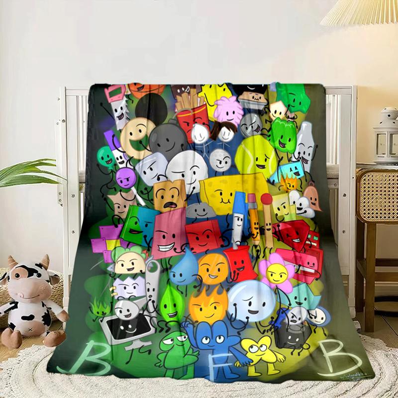 Colorful Dream Island Collage Blanket Flannel Blanket for bed, sofa, Camping, Hiking, Picnic Essentials, gift for family Fan gifts