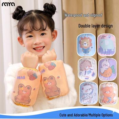 Raya RAYA Wasserdichte Kinder-Cartoon-Ärmel - Herbst/Winter Baby-Armschützer für Jungen und Mädchen.