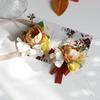 Umělé hedvábné květy růže Ženich Boutonniere Ženy Muž Špendlík Oblek Živůtek Svatba Knoflíková dírka Svatba Zápěstí Květina Party Dekor