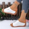 Summer new large-size women's shoes, comfortable wedge heels, slippers, and large-size sandals.