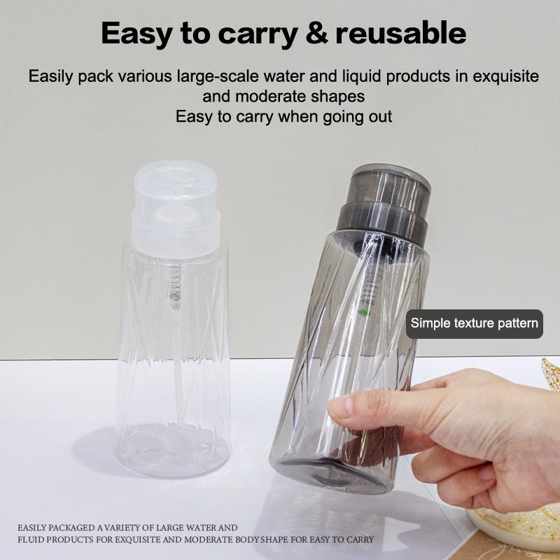 Nail Refillable Bottles Empty Press Pump Dispenser Nail Art Polish Remover Cleaner Makeup Bottle Manicure Tool