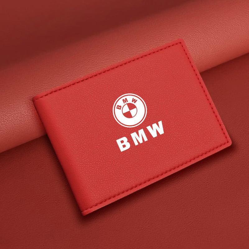 Ultra-Thin Car Driver License Bag ID Card Leather Cover For BMW X1 X2 X3 X5 X4 X6 X7 G30 G20 G32 G11 G12 F40 F30 F20 F10 F34 F07 msvc59