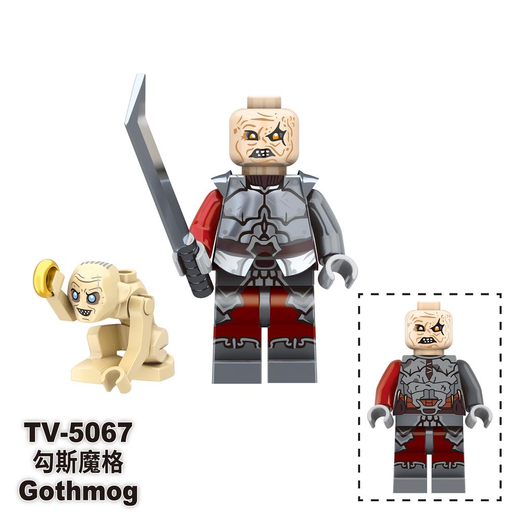 TV6409 Lord Rings Elves Orcs Army Dwarf Rohan Mini Action Toy Figures Building Blocks Assembly Toys for Kids Birthday Gift