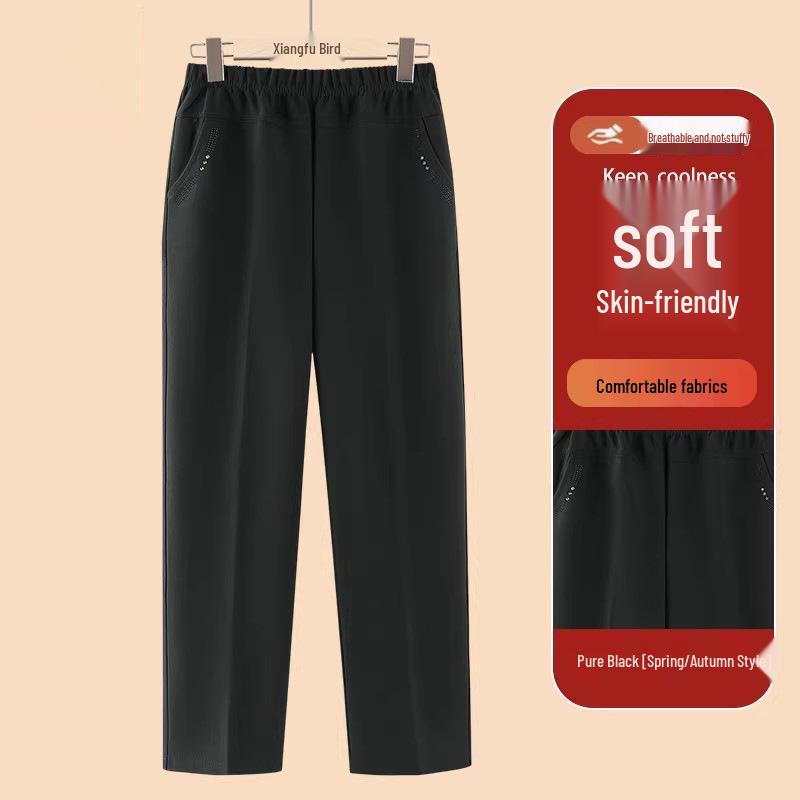 Women's Fleece-Lined Lamb Wool Pants for Petite and Plus Sizes - Loose, Thick, and Ideal for Outdoor Wear