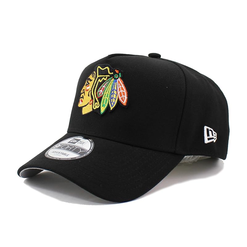

[New Era] кепка 9FORTY снэпбэк чикаго блэкхокс НХЛ A-FRAME SNAPBACK CAP ЧЕРНЫЙ CHICAGO BLACKHAWKS 940 шляпа AF A-frame [продукт]