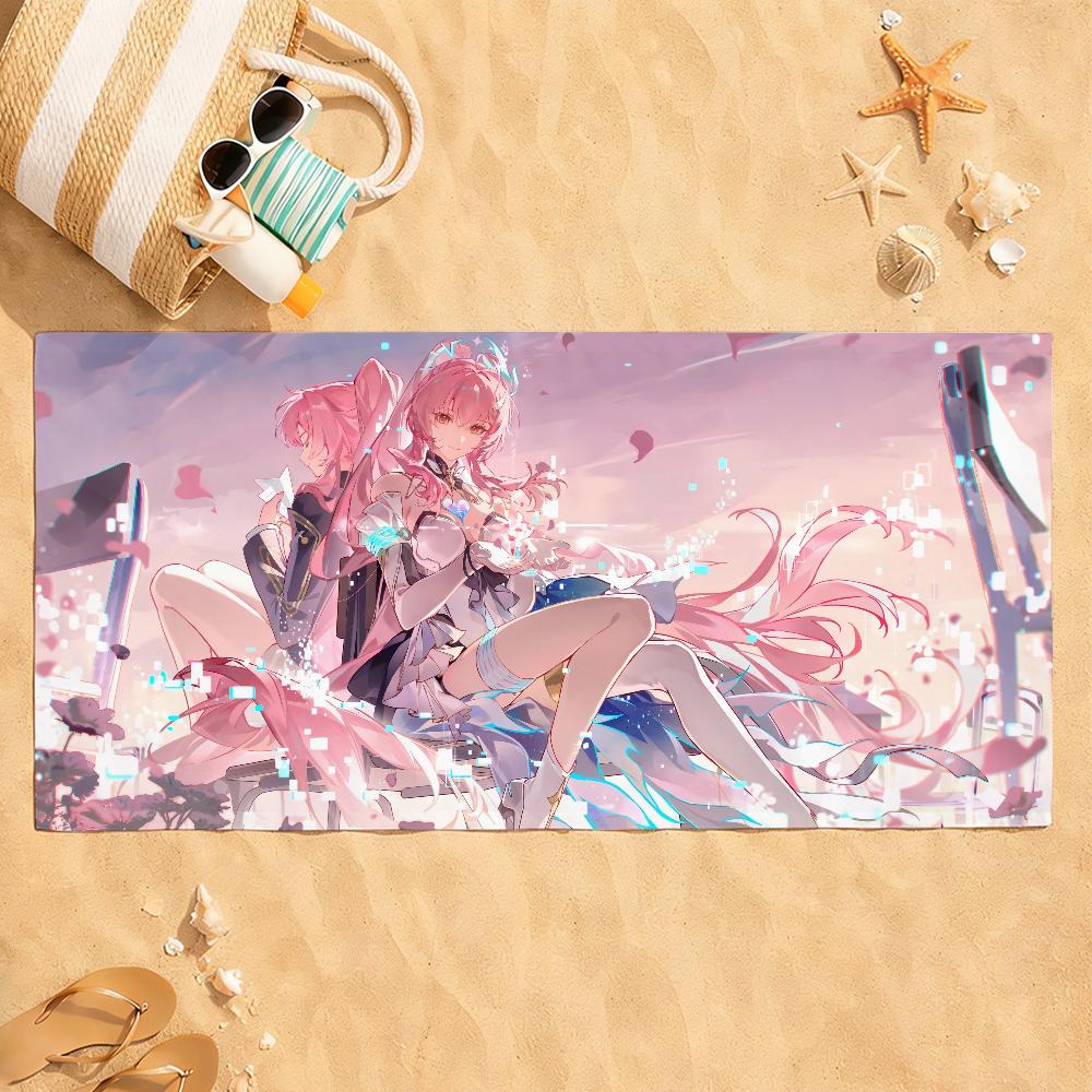 

Game Wuthering Waves Aemeath Towel Quick Dry Absorbent Beach Towel for Sports, Fitness, Swimming and Outdoor Activities W30*H60(CM)