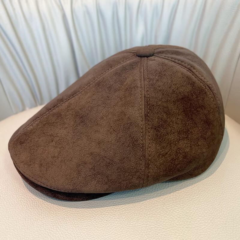 MEET SUNNY Women's Retro Suede Duckbill Cap