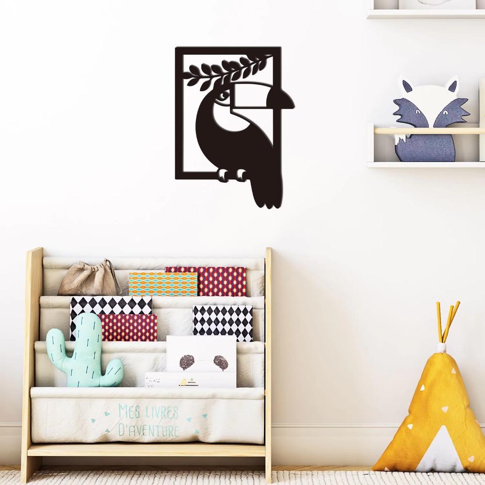 1pc Toucan Metal Wall Art Tropical Bird Design Elegant Bird Art for Stylish Wall Decor Perfect Tropical Wall Decoration