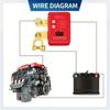 Remote Control Battery Disconnect Switches with LED Voltage Indicator and Auto Shutoff Protection for Cars Trucks and Boats