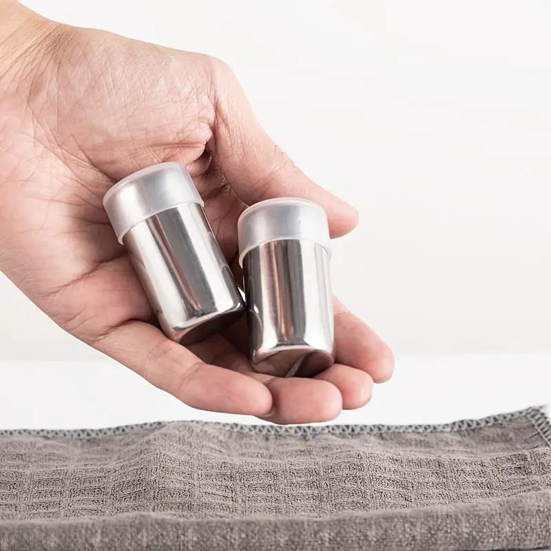 2Pcs Mini Stainless Steel Cooking Tool Spice Shaker Seasoning Jar Salt Sugar Bottle Pepper Spice Shaker Bottle Multifu Dispenser
