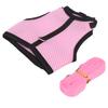 Pet Pink Mesh Traction Harness Chest Back with Leash for Rabbit Guinea Pig Pet SupplyL Pink