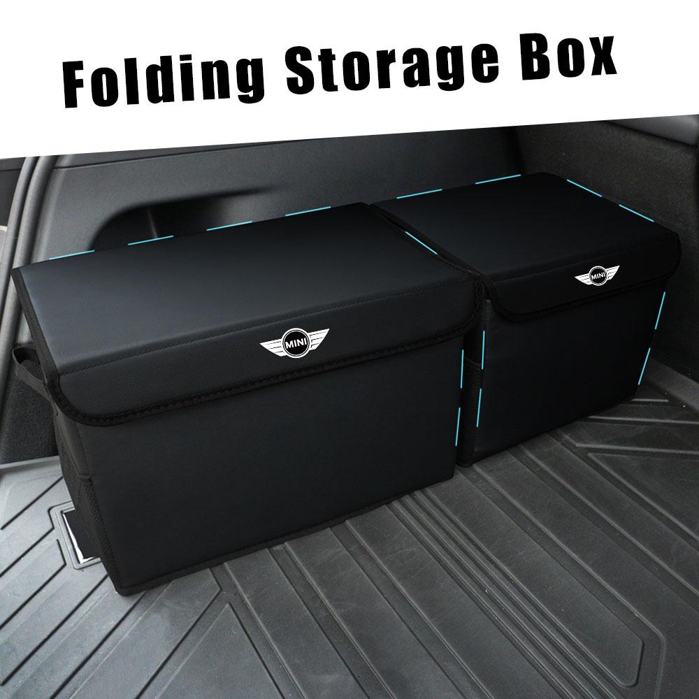 Foldable Car Styling Rear Trunk Storage Box Case Auto Interior Accessories For MINI Cooper JCW WORKS R55 R56 F55 F56 R57 R58 R59 zbfhp66