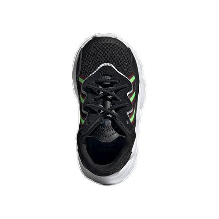 (TD) adidas Ozweego 'Core Black Solar Green' Baby EE8293