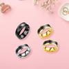 Intelligent Temperature Sensitive Stainless Steel Ring for Couples and Health Lovers Waterproof Jewelry Wedding Gift