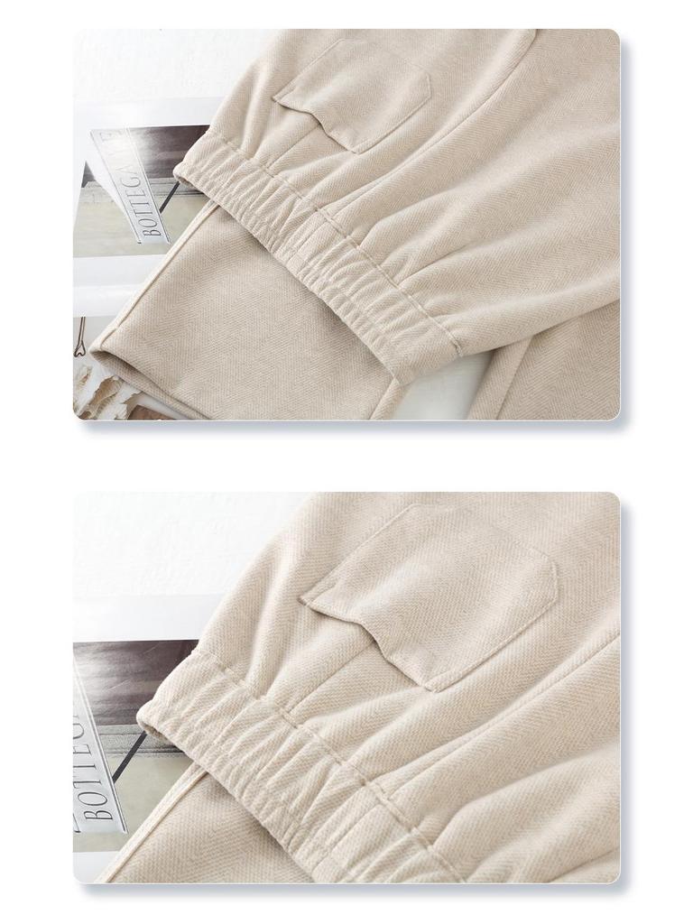 Off-White Women's Wool Wide-Leg Pants - 2024 Autumn/Winter Straight-Leg Casual Style