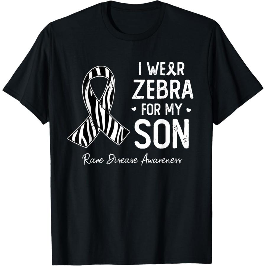 

I wear Zebra For My son Rare Disease awareness month T-Shirt XXXXXL чёрный