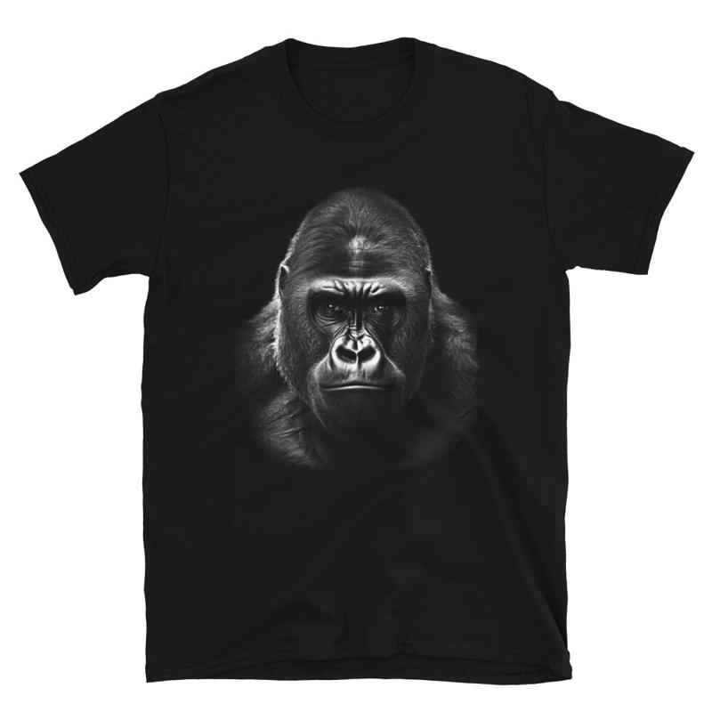 Gorilla Silverback T Shirt Silver Back Jungle King Design
