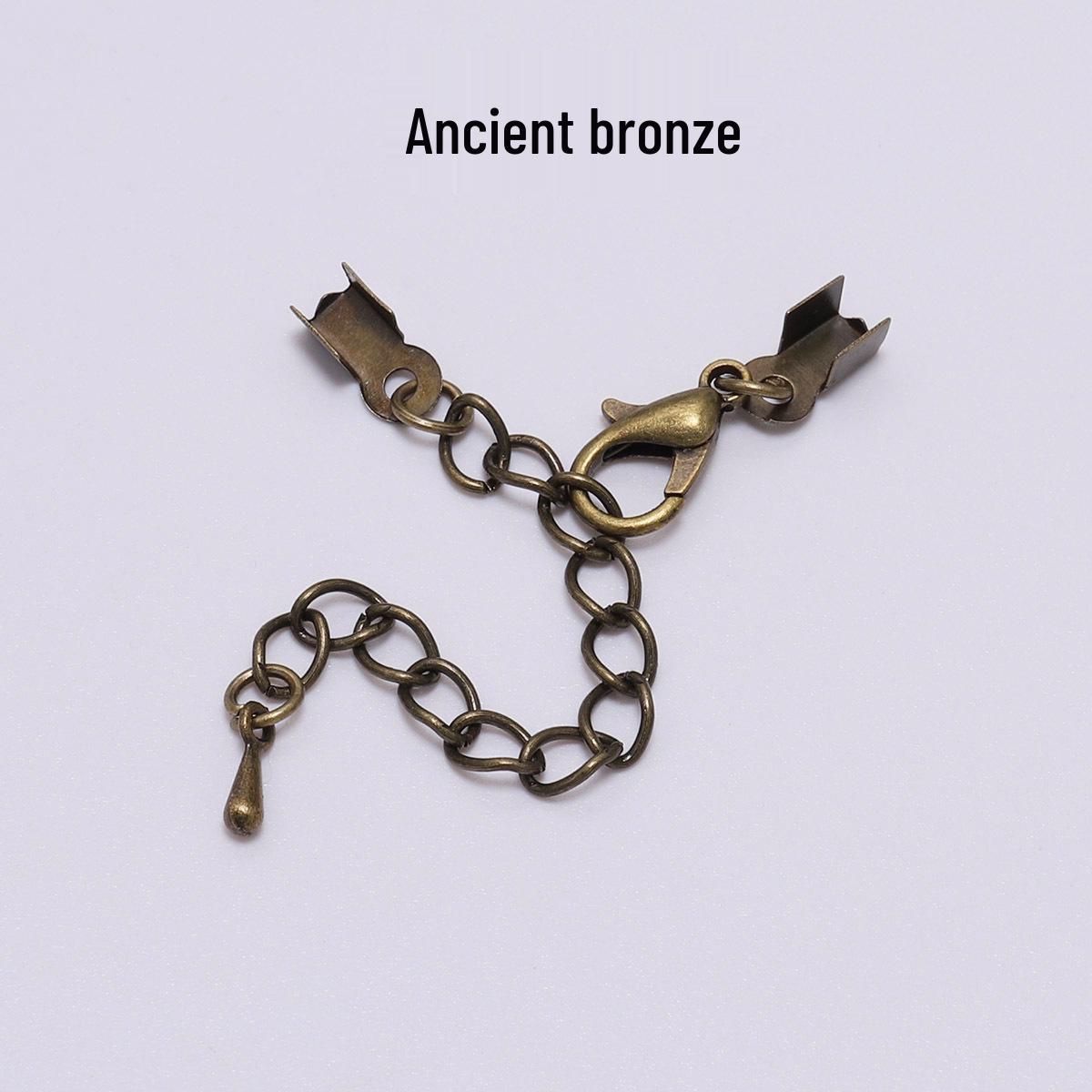 

Металлическая удлинительная цепочка с застежкой-лобстером в форме капли для изготовления украшений своими руками и регулировки кожаного шнура 3mm [10 pieces/bag]