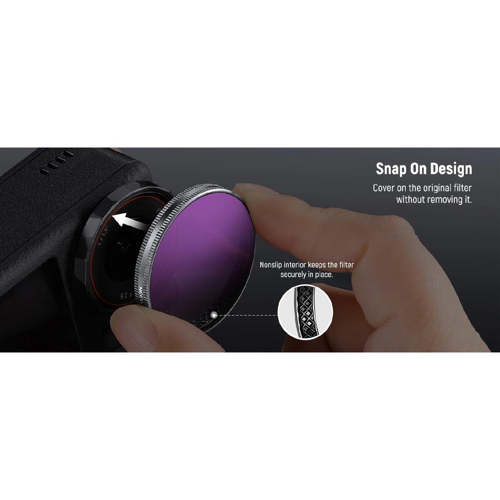 NEEWER ND/PL Filter Set Compatible with DJI Osmo Action 3/4/5 Pro Neutral Density Polarizing Action Camera Accessories