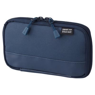 Lihit Lab Stationery Gadget Storage Compact Navy Pen Case A7687-11