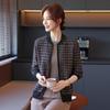 Mom's 2025 Fashion Zipper Knit Cardigan for Spring & Autumn – Loose Fit for Middle-aged & Elderly Women