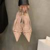 Kitten Heel High Heels Bag Head Sandals Fairy Shoes New Spring Bow Pointed Single Shoes