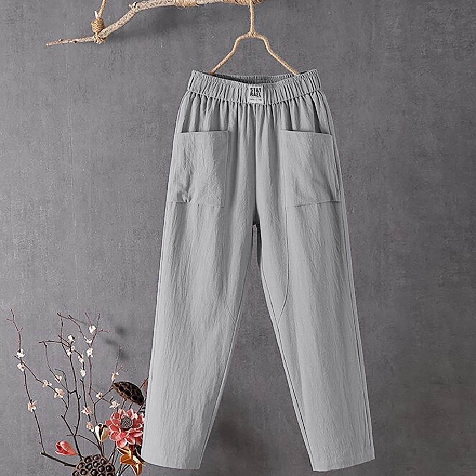 

Женские прямые брюки, модные повседневные брюки, брюки Harlan Nine Point XL серый