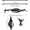 Adjustable Volleyball Training Aid, Beach Volleyball Spiking Trainer with Elastic Cord, Jump Assist Equipment for Solo Practice