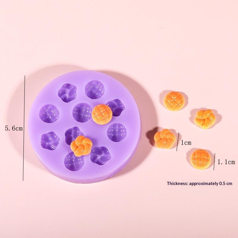 Mini Food Grade Silicone Mold Hamburger Cheese Bread Fries Shaped Diy Dropped Silicone Mold Handmade Decorating Jewelry Tool