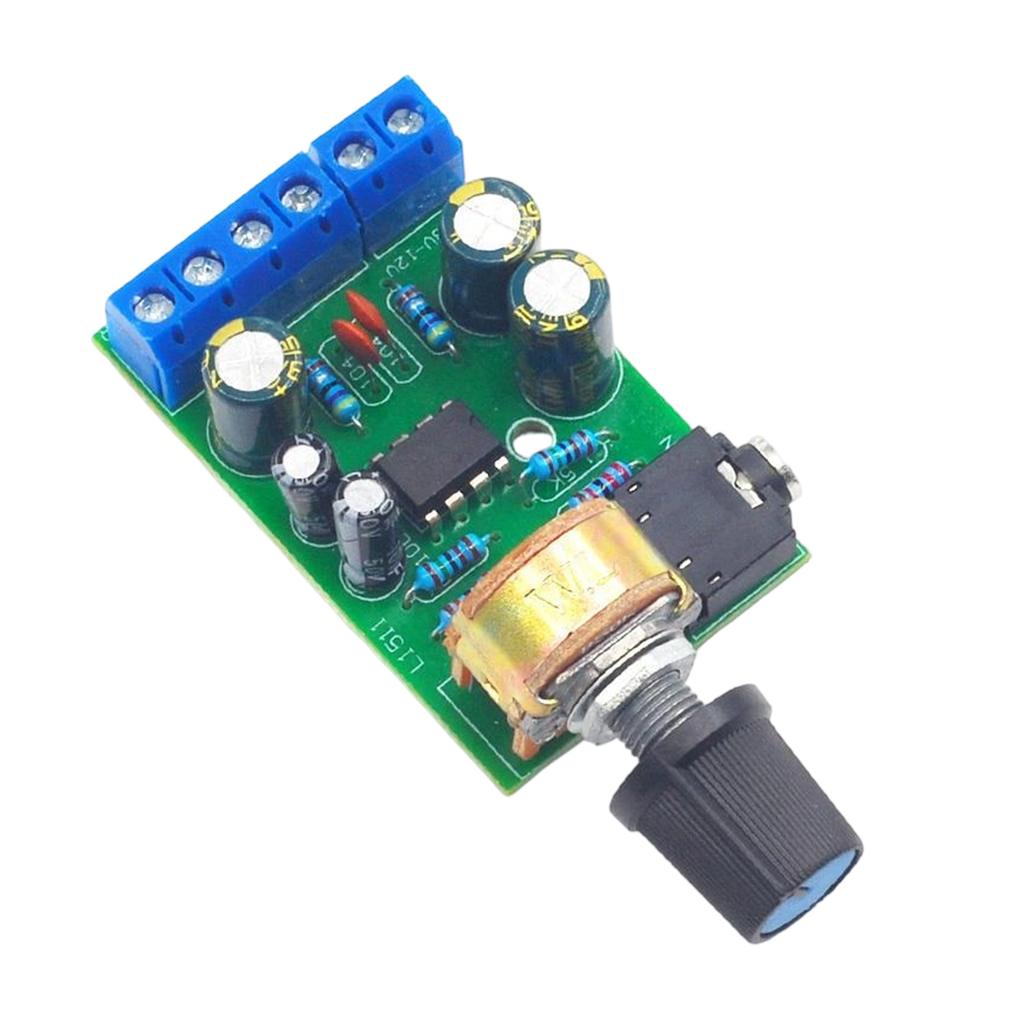 Mini Stereo Amplifier Board with Adjustable Volumes Knob Wide Electric Ranges Simple to Operate for 0 2W to 5W Speakers