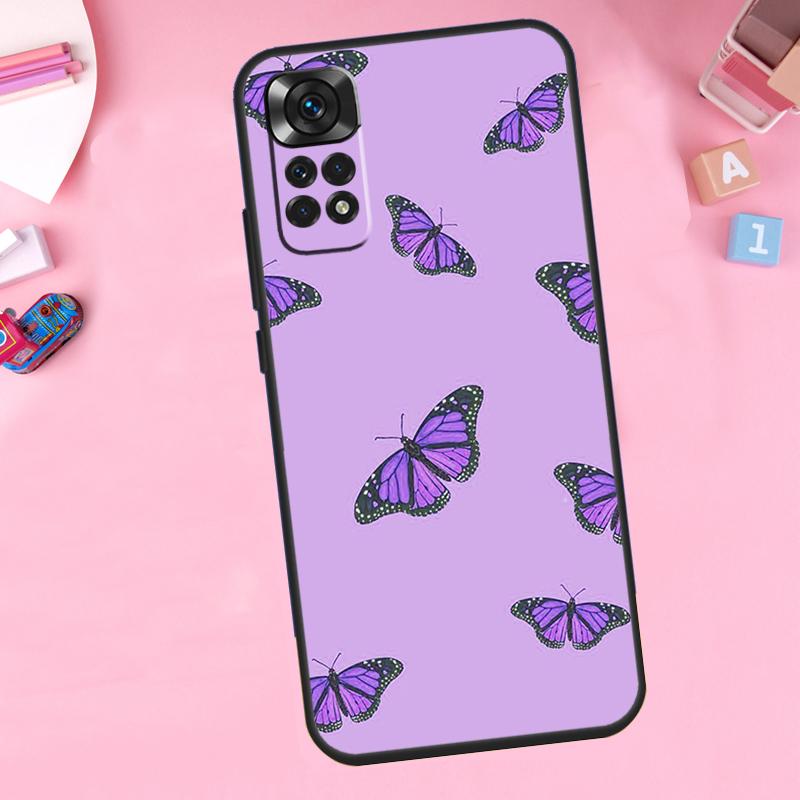 Lila ästhetik Für Xiaomi Redmi Note 14 10 11 12 13 15 Pro Plus Handyhülle Für Redmi 15C 14C 10C 12C 13C 15