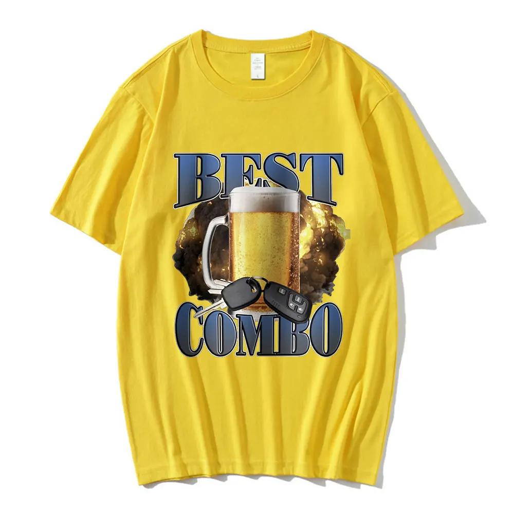 

Best Combo Print T Shirt Funny Drunk Driving Short Sleeve T-shirts Women Casual T Shirts Streetwear 4XL