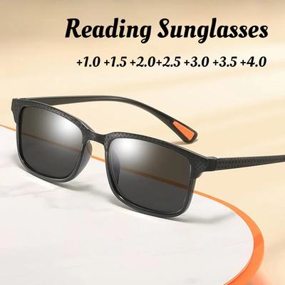 2-in-1 Reading Glasses Sunglasses Ultra Light High-definition Anti Blue Light Eye Protection Outdoor Anti UV Presbyopia Glasses
