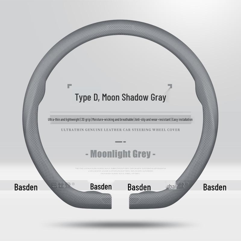 Genuine Leather Ultra-Thin Steering Wheel Cover for Nio ES6, ES8, EC6, ET5, ET7, ES7, ES5